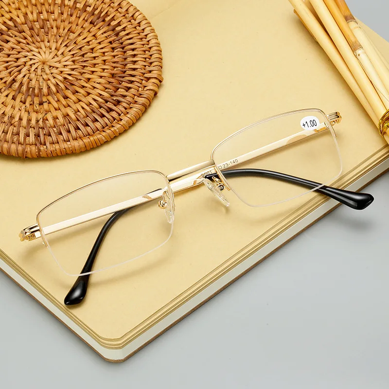 Half Metal Frame Glasses High-grade Clear Delicate Resin Presbyopic Glasses Wholesale S001 Presbyopic Glasses Glasses Half Metal Frame Glasses High-grade Clear Delicate Resin Presbyopic Glasses Wholesale S001 Presbyopic Glasses Glasses