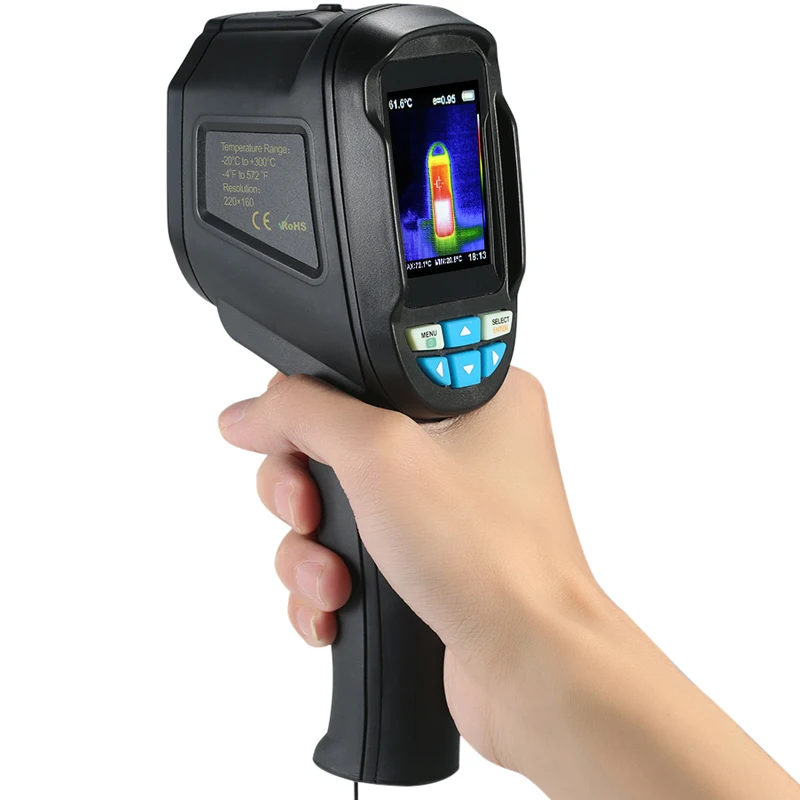 

HT-04 220x160 Handheld Infrared Imager Thermal Camera Thermograph Camera Digital Temperature Tester Buit-in 4G Memory