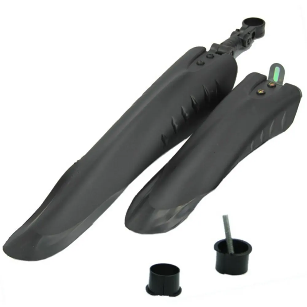 

Black Mountain Bike Bicycle Road Tire Devetail Front Rear Mudguard Fender Set Mud Guard