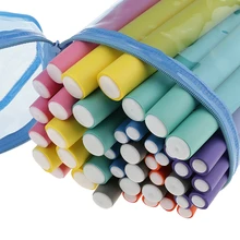 42 шт., гибкие легкие губки для завивки волос, бигуди 24 см, модные аксессуары для укладки волос