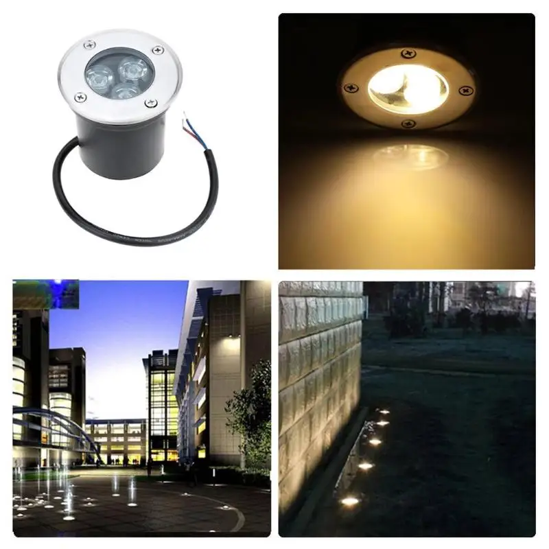 

Waterproof LED Garden Underground LED Solar Light Recessed Path Lamp Landscape Light Aluminum Solar Buried Floor Light