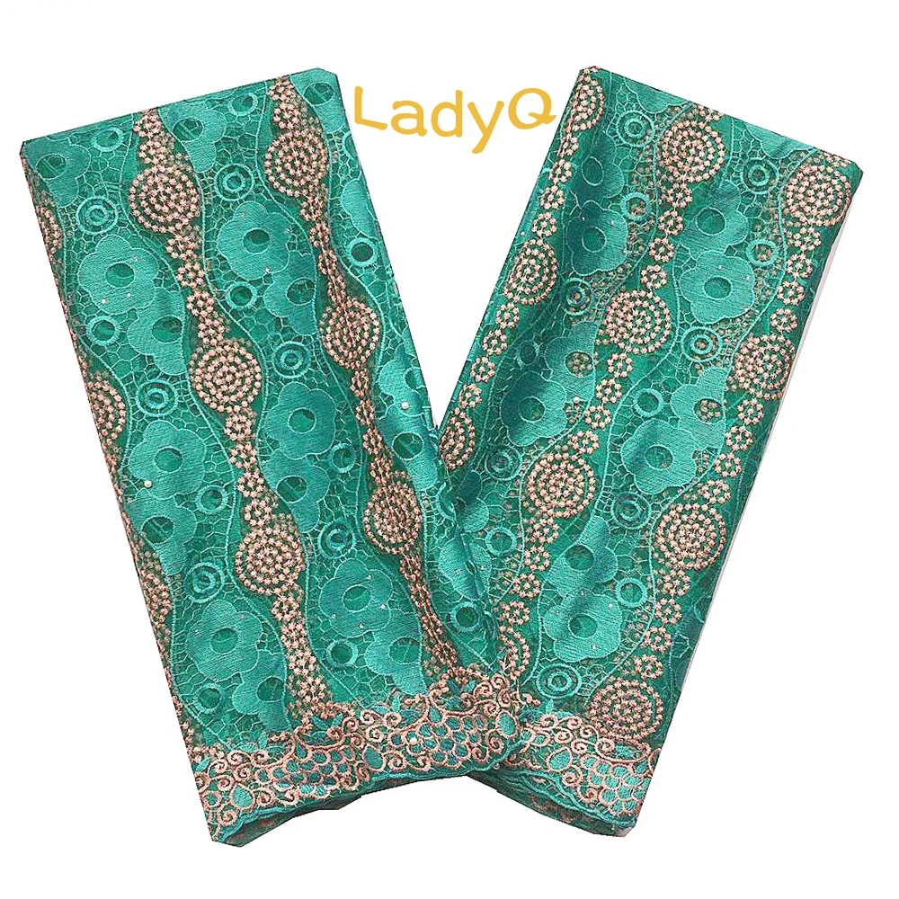

LadyQ Bridal High Quality Tulle Lace Fabric 2019 White African Lace Fabric with Beads Fushia Pink Teal Lace Fabric Dubai