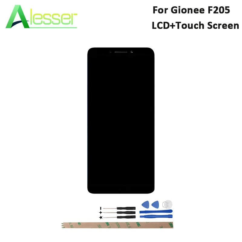 

Alesser For Gionee F205 LCD Display And Touch Screen High Quality 5.45'' Assembly Replacement For Gionee F205 Phone +Tools