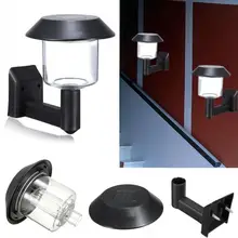 Автоматический светильник с датчиком 2 V/60mA, солнечная панель, экологичный домашний светодиодный светильник, простой в использовании, пластиковая Солнечная настенная деревянная лампа#1025