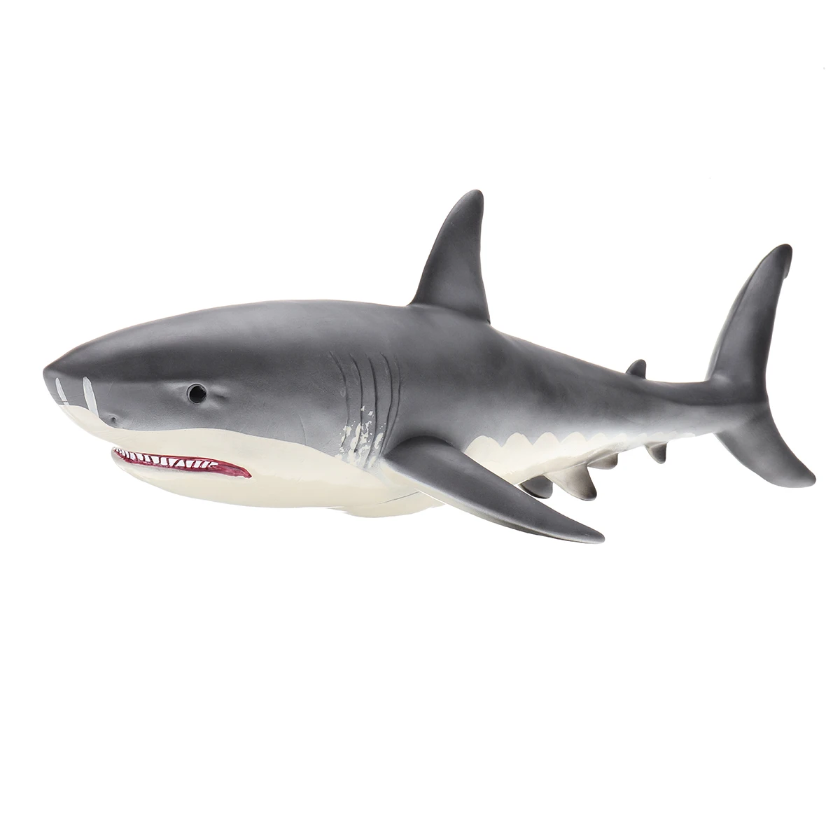 

58cm Large Megalodon Bendable Great White Shark Simulation Animal Figure Model Soft Glue Ocean Educational Kids Toy Gift