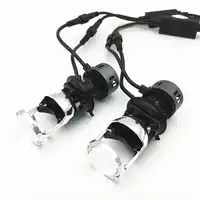 H4 LED 電球ミニプロジェクターレンズ H4 LED 変換キット自動車 Hi/Lo ビーム LED ヘッドライト電球 12 V 24 V 6000 18k ホワイト 3000 18K