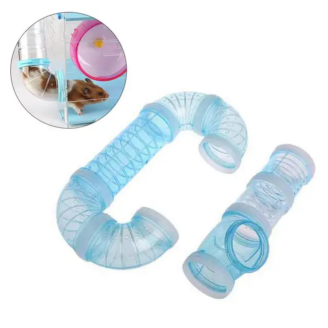 DIY U-type Plastic Pipe Line Tube Training Playing Connected External Tunnel Toys for Small Animal Hamster Cage Product Supplies 5