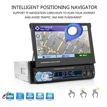 

7" Retractable Autoradio GPS Bluetooth Navigation Car Radio MP5 Player Touch Screen Car Styling Car Accessories