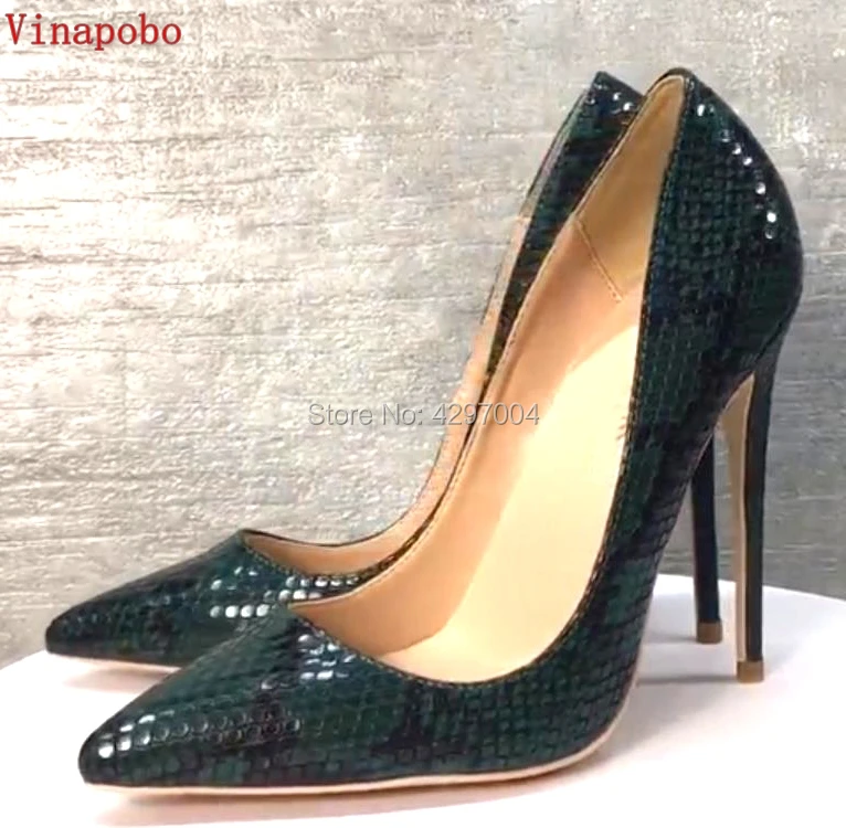 dark green stilettos