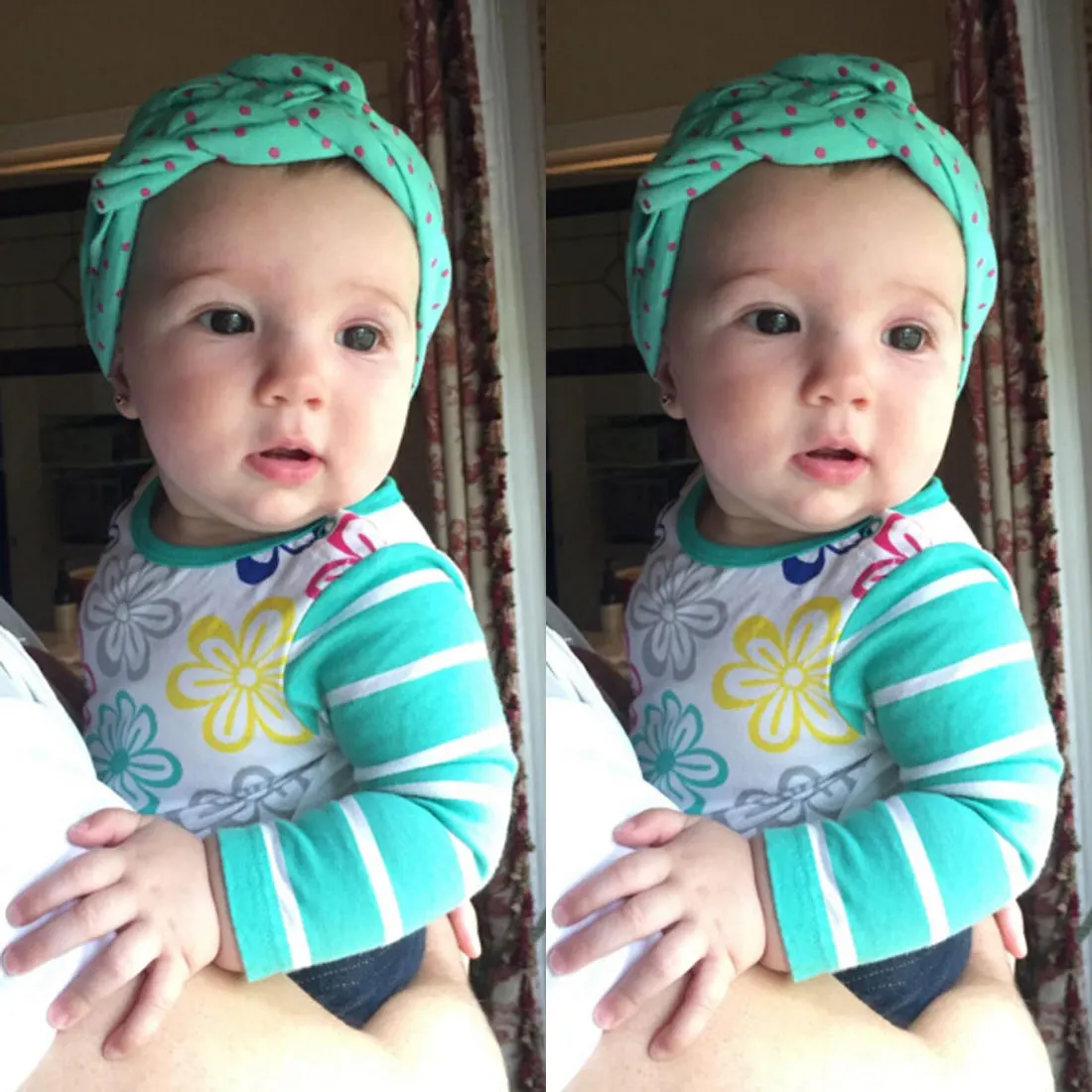 

Baby Hair Accessories Girls Head Hair Bands Dot Cross Children Weave Twist Headband