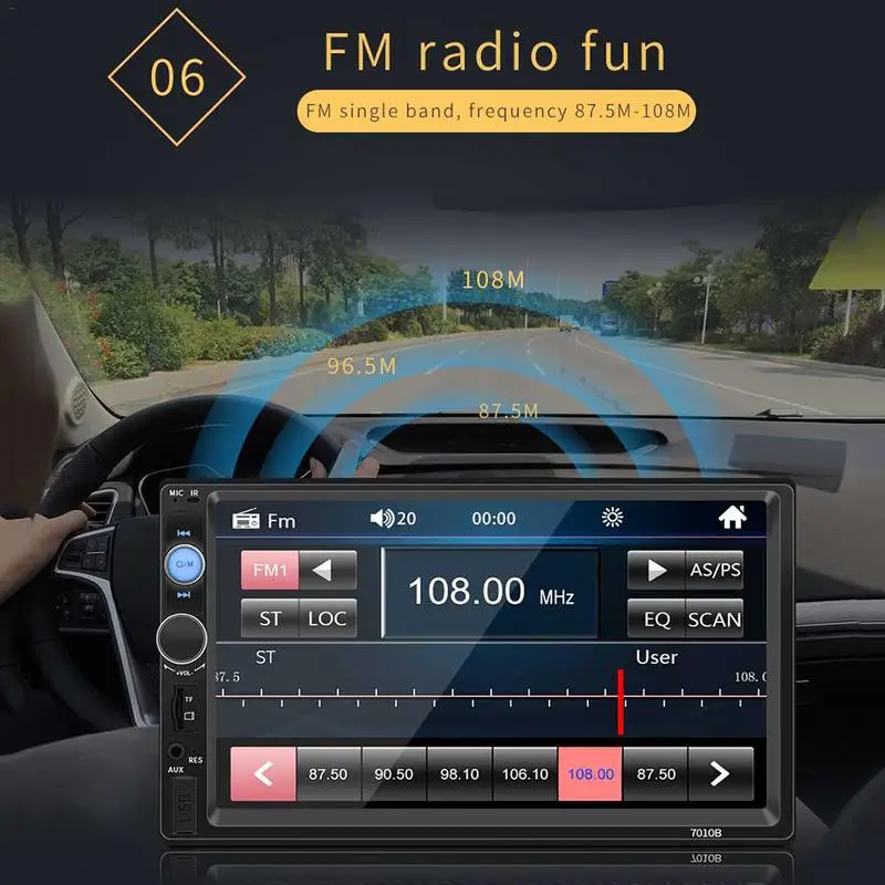 2019 новый 7 дюймов Bluetooth Сенсорный экран MP5 карта машина 2 Din автомобиль стерео радио