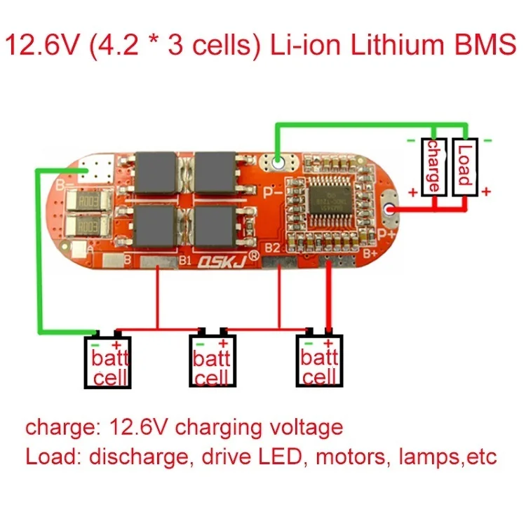 

BMS 1S 2S 3S 4S 5S Lipo Li-ion Lithium Battery monitoring PCB Lithium Battery Charger Pack Protection Circuit Charging Board