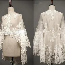 Белый цвет слоновой кости Свадебный жакет шаль Женская мода кружева накидка bidal ваш свадебный аксессуар