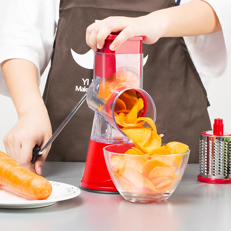  Multifunctional manual roller chopper vegetable cutting machine household potato shredder slicer sh - 33016971452