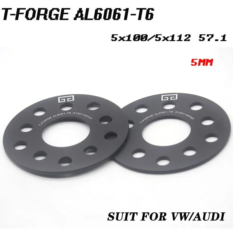 

2PCS 3/5/8mm Thickness Wheel Spacers Of The PCD 5 x100/5x112 mm HUB 57.1mm Wheel Adapter 5x100/112-57.1