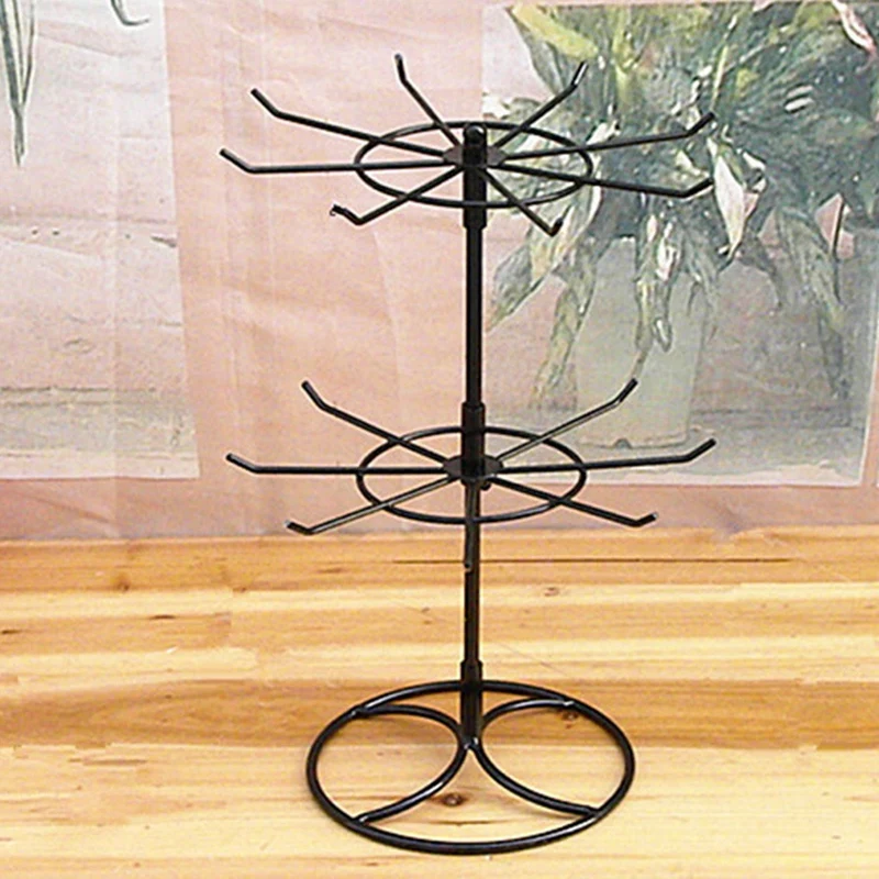 

Double Metal Jewelry Frame Earrings Necklace Bracelet Display Stand