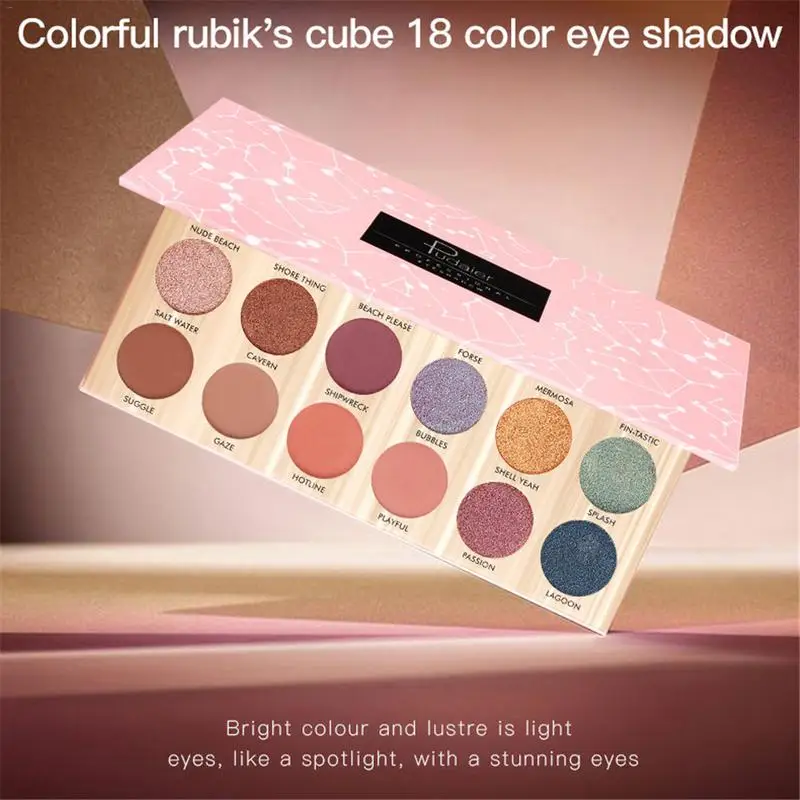 

Makeup Eyeshadow Palette 18 Colors The Weather Collection Matte Shimmer Glitter Pigment Eye Shadow Makeup Pallete
