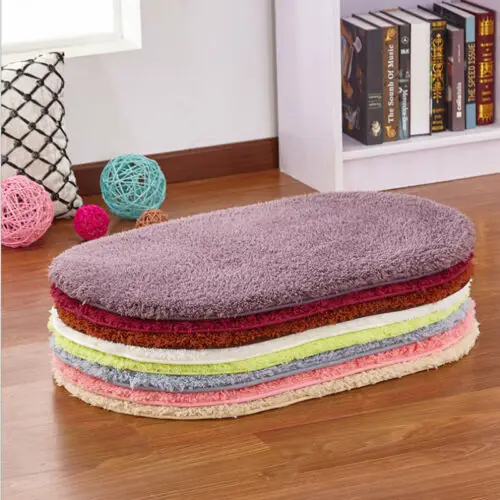 

Faroot Soft Bathroom Set Rug Bath Contour Mat Toilet Lid Covers Non Slip Floor Carpet Color as picture