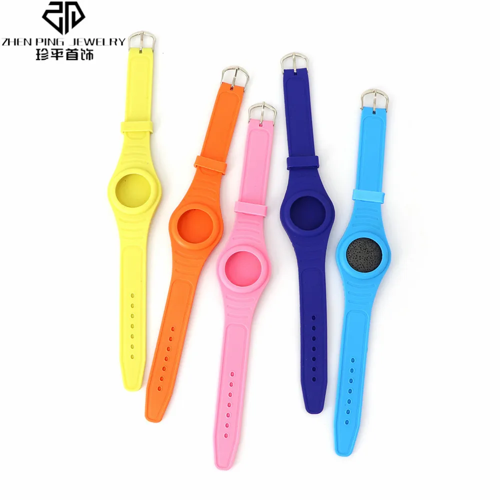 

Lava Rock Diffuser Bracelet Silicone Watch Band Bracelets Adjustable Aromatherapy Jewelry for Kids