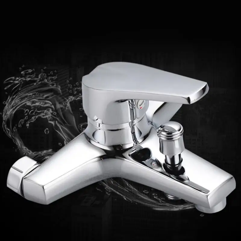 

Bathroom Shower Faucet for Bathtub Mixer Valve Control Cold And Hot Water Waterfall Shower Head Kitchen Tap With Water Outlet