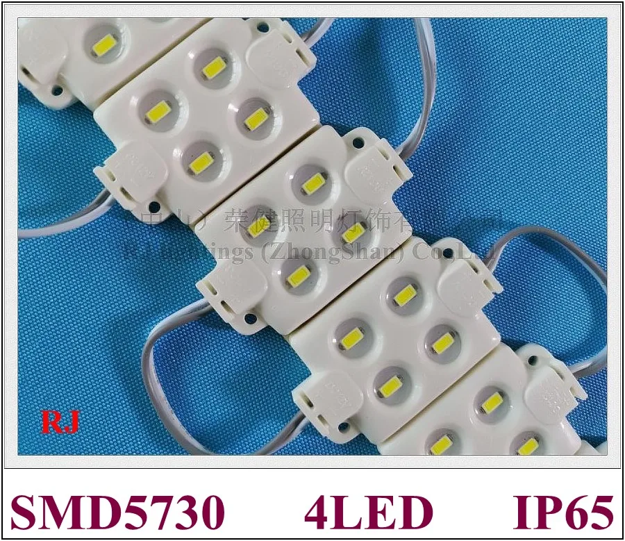 super quality high bright injection LED module waterproof SMD 5730 LED advertising light module DC12V 1.9W 4 led IP66