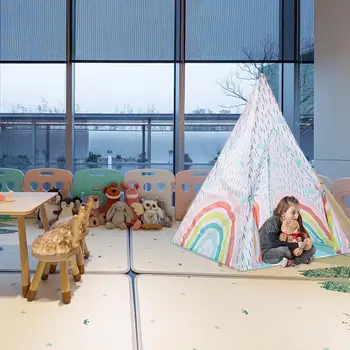 

New Product Indian Style Children's Tent Kids Dream Rainbow Mosquito Net Baby Play House Game Tent Marine Ball Pool Toy House