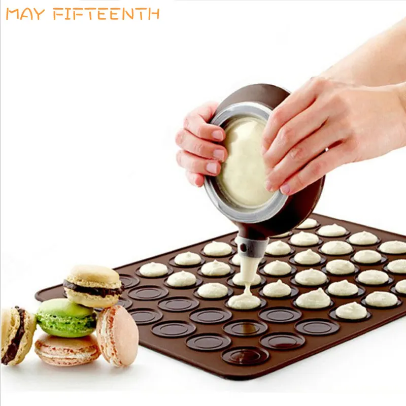 

Pastry Boards Macaron Kit Silicone Baking Mat with Circles Macaron Pad Pot Set Baking Sheet Oven Mat Decor Pot 217