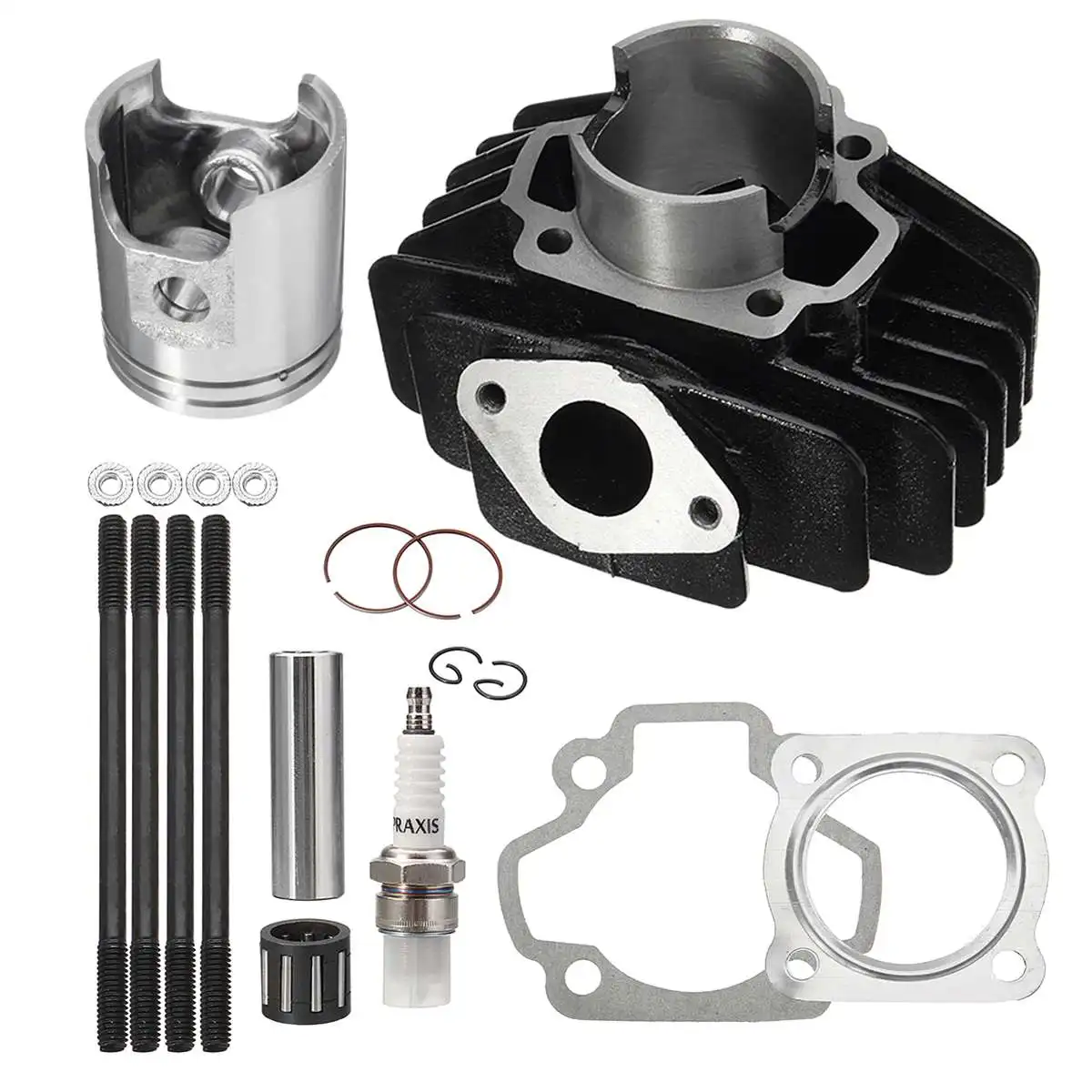 

New For YAMAHA PW 50 1981-2009 Big Bore Kit To 60cc Top End Set 60cc Piston Engine Cylinder Rings + For SPARK PLUG + Gasket