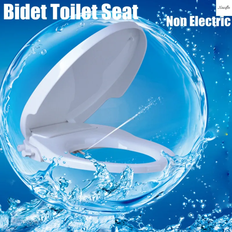 

Bathroom Bidet Spray Non-Electric Bidet Toilet Seat Lid Cover Attachment Bidet Bathroom Washing Self-Cleaning Toilet Seat Cover