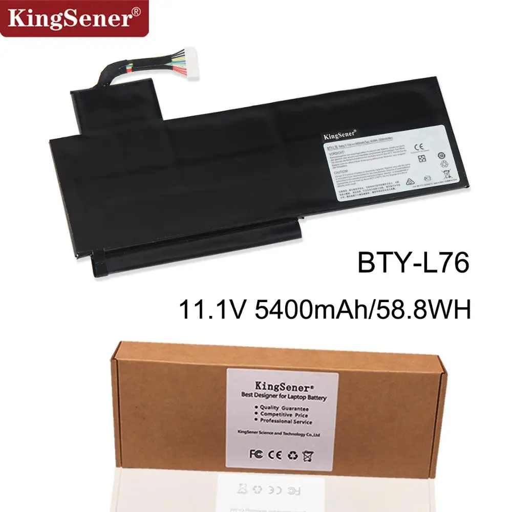 KingSener nuevo BTY-L76 batería para portátil MSI GS70 MS-1771 1772 1774 GS72 WS72 XMG C703 S4217T MD98543 BTY-L76 11,1 V 5400 mAh - 1