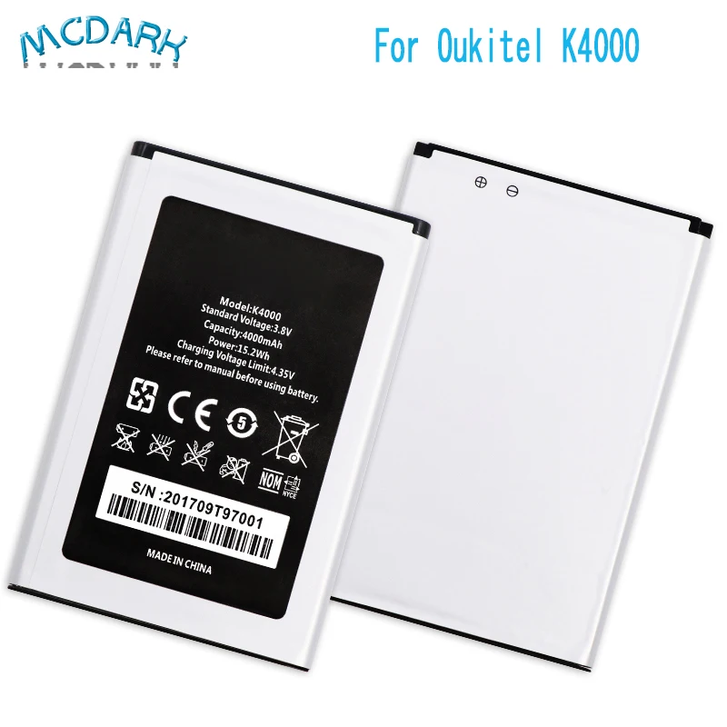 Для Oukitel K4000 Батарея 4000mAh аккумуляторная батарея AKKU высокое качество | Мобильные