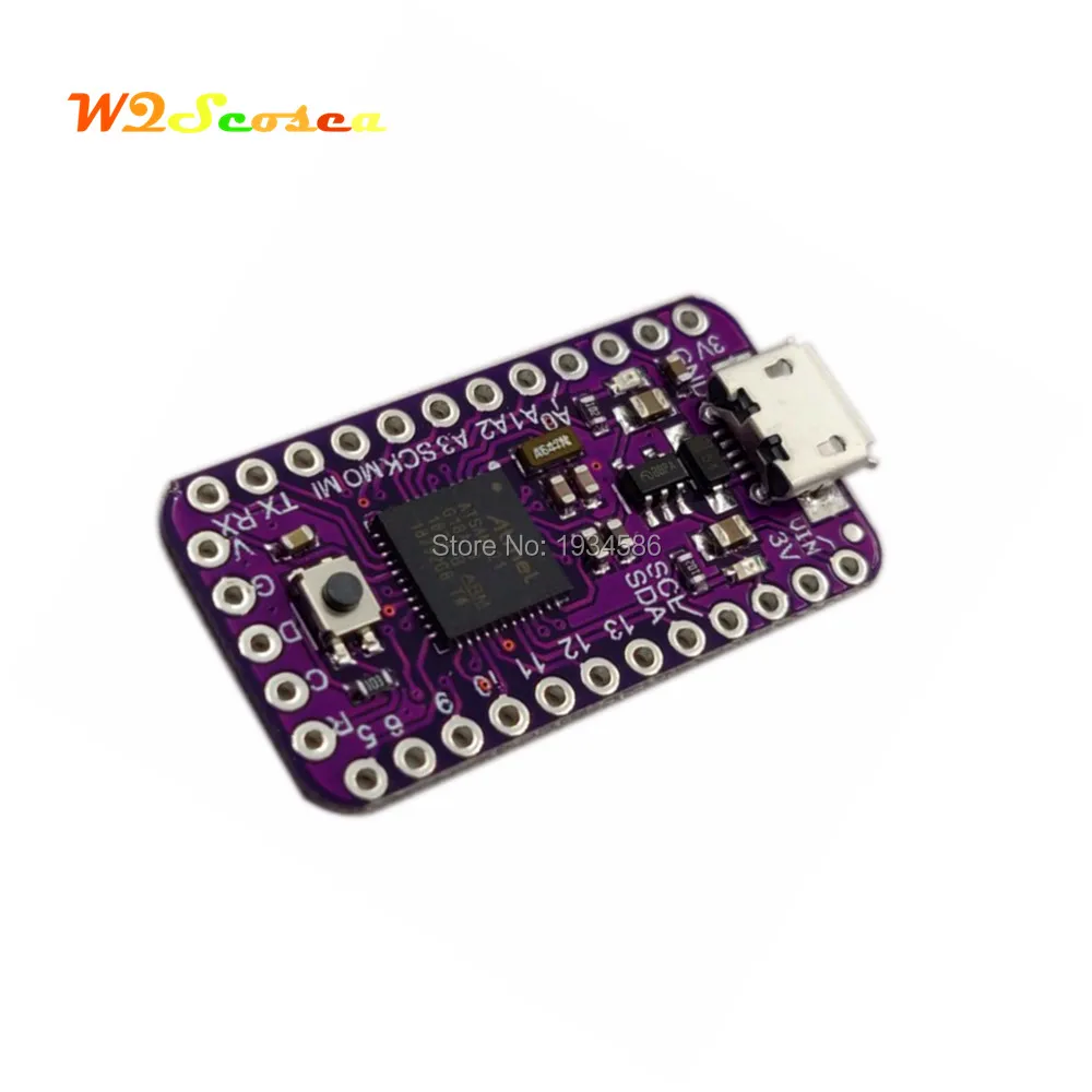 

SAMD21 USB M0-Mini Pro Microcontrollers Breakout Board Module Compatible for Arduino Zero ATSAMD21G18 32-bit 48MHz ARM Cortex M0