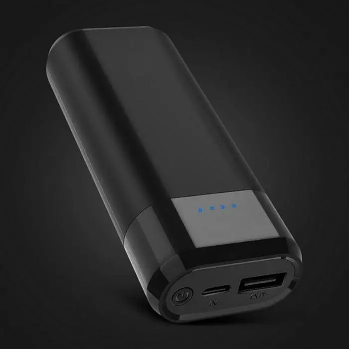 Ectechnology Power Bank 5200mAh Mini USB LED 18650 lithium External Battery Portable Charger Powerbank For Xiaomi Iphone