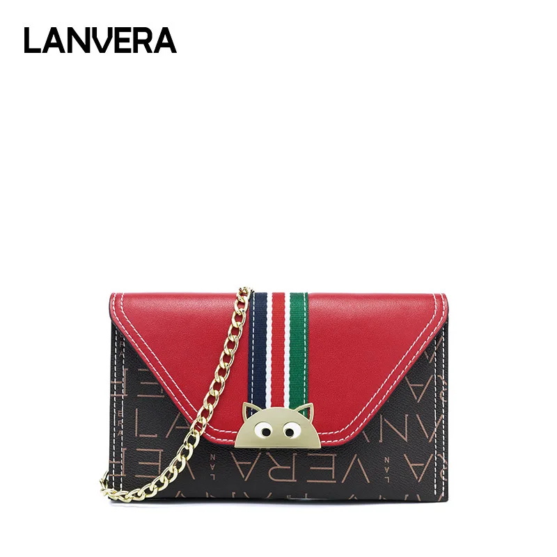 

LANVERA Women Clutch Bags High Quality Cross Body Bag Leather Mini Female Shoulder Bag Handbags Bolsas Feminina 8677