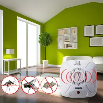 

AC 110v-240v Electronic Ultrasonic Pest Control Repeller Home Garden Rat Mosquito Mouse Insect Killer EU/US Plug