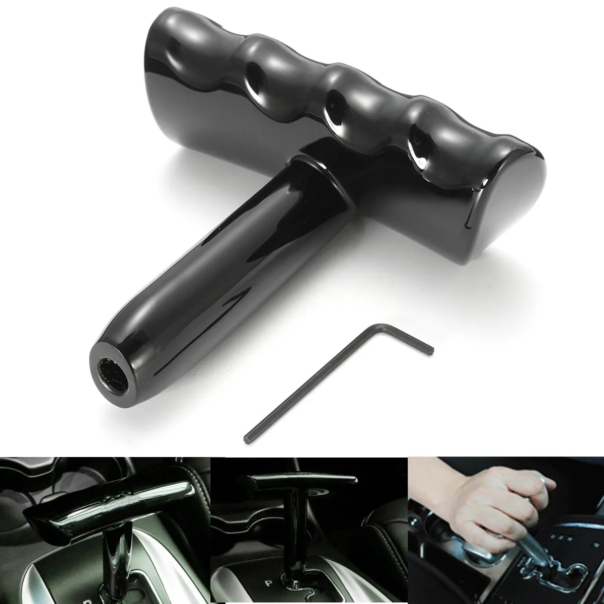 

T Handle Shift Knob Shifter For Jeep Jcuv/Dodge/Chrysler/Challenger/Charger 2008-2015 Black