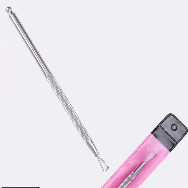 

Metal Triangle Stick Rod UV Gel Polish Remover Nail Cuticle Pusher Manicure Tool