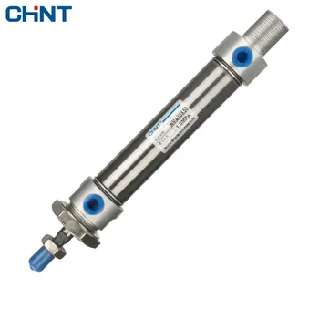 

CHNT Mini Pneumatic Cylinder Bore 20MM Stroke 25/50/75/100/125/150/200/300mm Stainless Steel Double Acting Air Cylinder