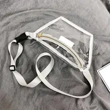 Casual Women Female Transparent Shoulder Waist Bags Ladies Fashion PVC Fanny Belt Packs Girls Waterproof Crossbody Chest