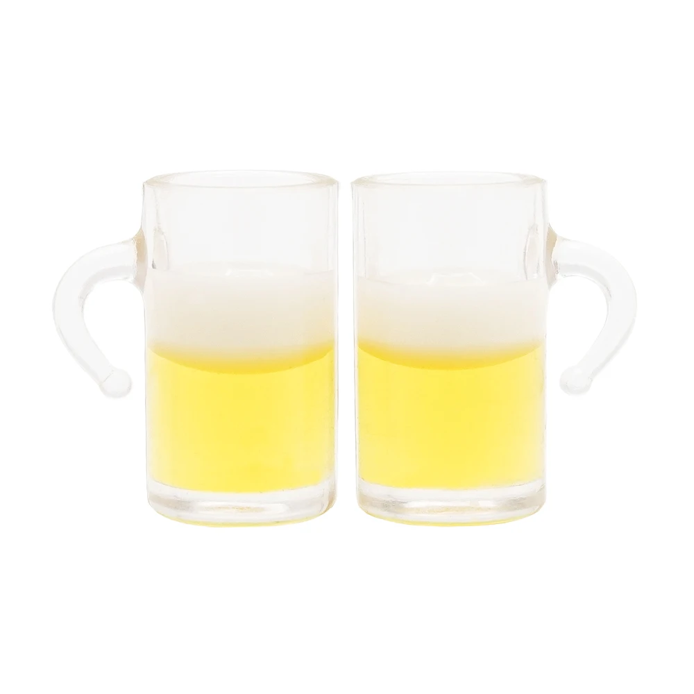 

Odoria 1:12 Miniature 2pcs Beer Mugs Cups Dollhouse Kitchen Accessories