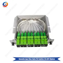 10 шт. устройство разветвления волокна 1x8 коробка кассета карты вставки PLC сплиттер модуль SC APC разъем с бесплатным e-пакетом