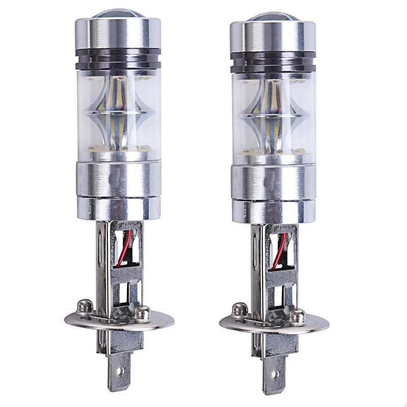 

2X H1 100W No Error LED Fog DRL Driving Lights Car Head Light Lamp Bulbs White