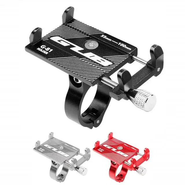 

Aluminum Alloy Bicycle Phone Holder Motorcycle Handlebar Mount for 3.5-6.2" cell Phone for iPhone Xs Max Xr Samsung Xiaomi r25