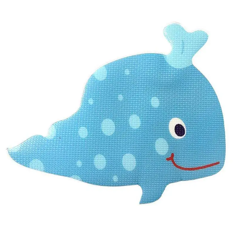 5 قطعة/الحزمة الحمام غير زلة المطاط ملصقات حمام القرش الحوت حوض ملصقات كيد حمام محاكاة الحيوان شكل مكافحة الانزلاق ملصقات