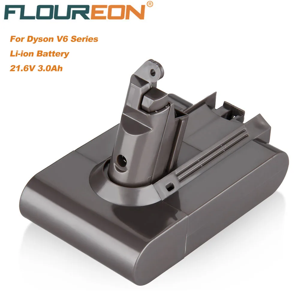 

Floureon 21.6V 3000mAh Li-ion Battery Replacement for Dyson Battery 3.0Ah V6 DC61 DC62 DC58 DC59 DC72 Vacuum Cleaner 965874-02