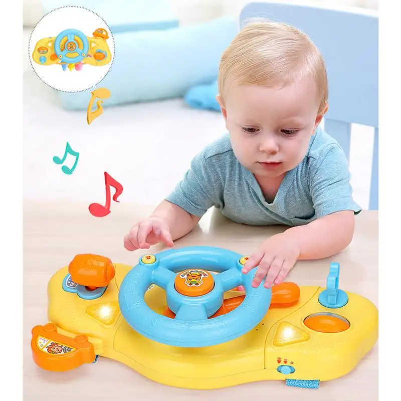 

LED Light & Music Educational Toy Early Education Multi-functional Simulation Steering Wheel Toy For Children