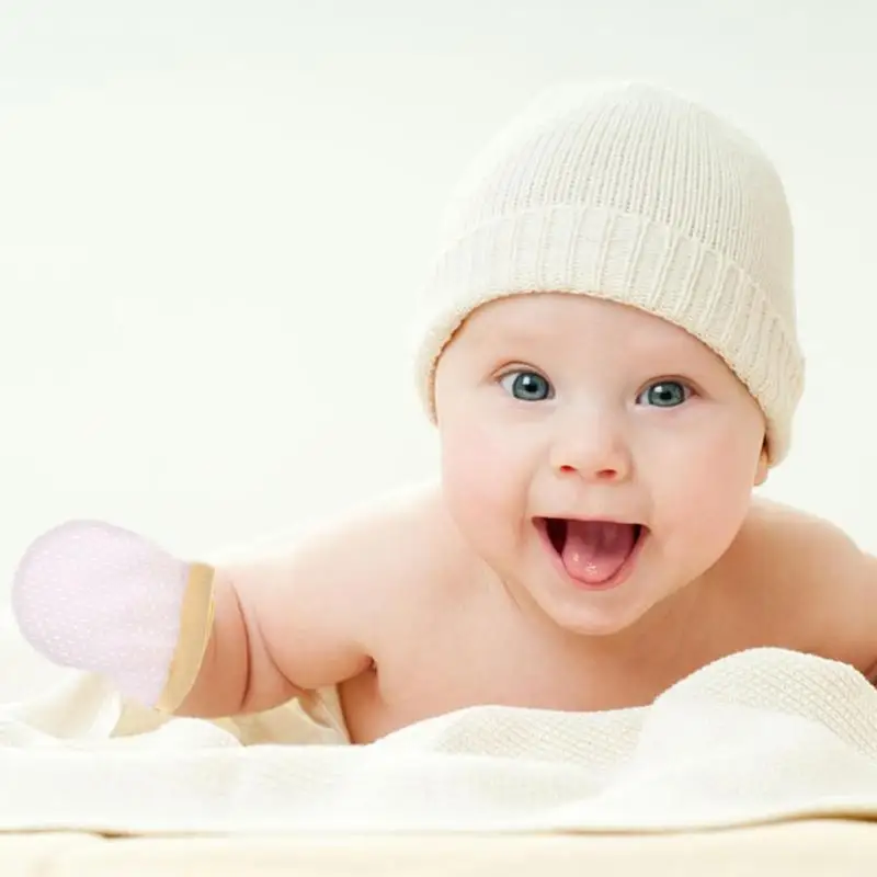 Fashion Cute 1 Pair Baby Gloves Baby Anti Scratching Gloves Face Ice