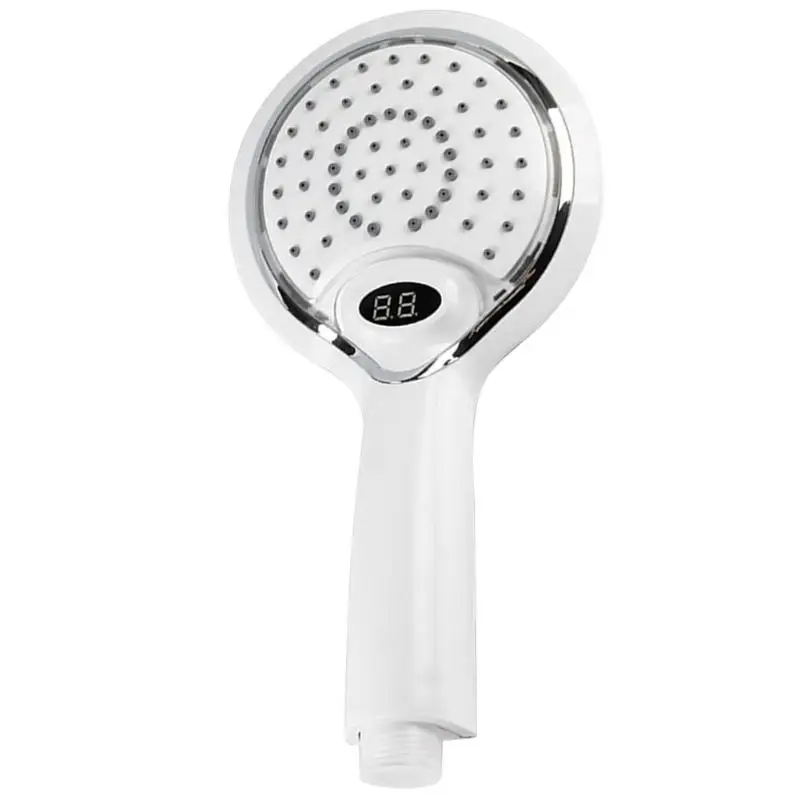 Светодиодный ручной душ с ЖК-дисплеем, ручная душевая головка с температурным цифровым дисплеем, 3 цвета, светодиодный спрей для душа с питанием от воды