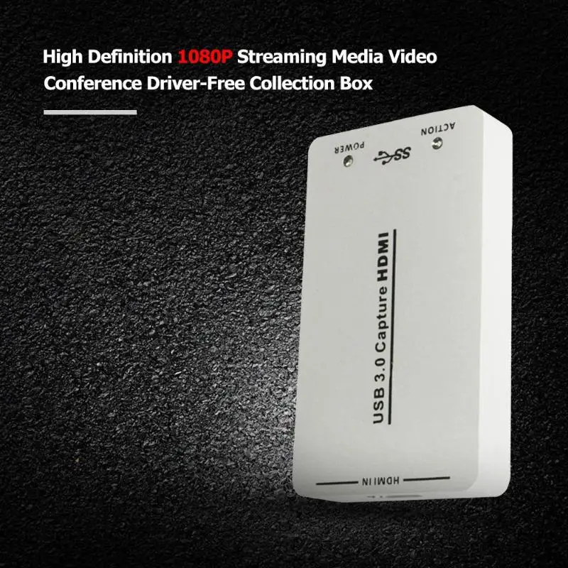 

HDMI to USB3.0 Capture Video Dongle 1080P Full HD Video Capture Card Box for Streaming Media Video Conference video output
