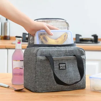 

1 Pcs Lunch Insulated Bag Insulation Tote Portable Thicken Zipper for Outdoor Picnic Travel Best Sale-WT